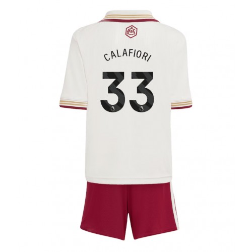 Lacne Dětský Futbalové dres Arsenal Riccardo Calafiori #33 2025-26 Krátky Rukáv - Tretina (+ trenírky) Lacne Dětský Futbalové dres Arsenal Riccardo Calafiori #33 2025-26 Krátky Rukáv - Tretina (+ trenírky)